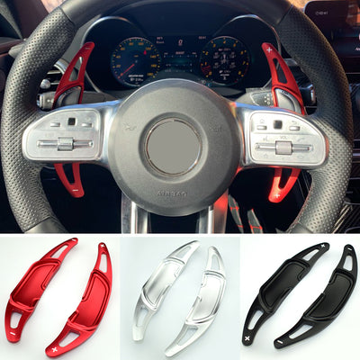 Extension palette au volant Mercedes Classe A45 - vue de face - Becquet Voiture