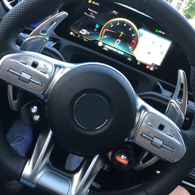 Extension palette au volant Mercedes Classe A45 - vue de profil - Becquet Voiture