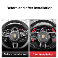 Extension Palette au Volant Porsche Macan Panamera - vue arrière - Becquet Voiture