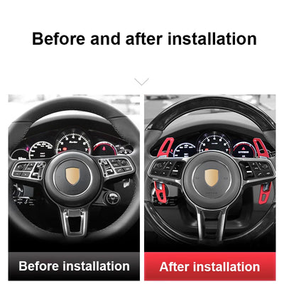 Extension Palette au Volant Porsche Macan Panamera - vue arrière - Becquet Voiture