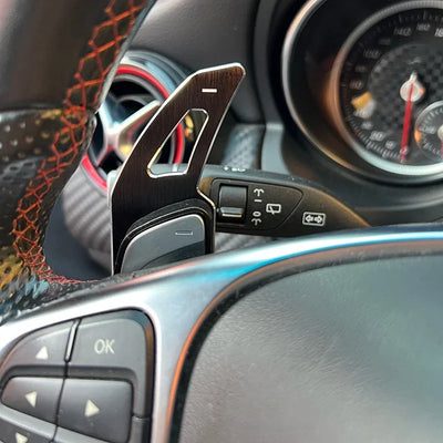 Extensions de Palettes au Volant Mercedes Classe A W177 Classe C W205 - installé sur véhicule - Becquet Voiture