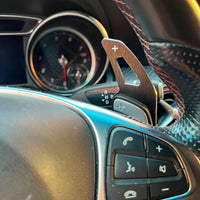 Extensions de Palettes au Volant Mercedes Classe A W177 Classe C W205 - vue de trois-quarts - Becquet Voiture