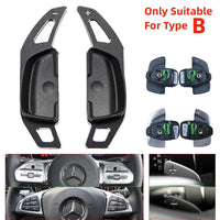 Extensions de Palettes au Volant Mercedes Classe A W177 Classe C W205 - vue rapprochée - Becquet Voiture