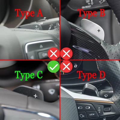 Extensions Palettes Aluminium SEAT DSG - vue de trois-quarts - Becquet Voiture