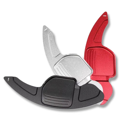 Extensions Palettes Aluminium Volant Audi B8 Noir - packshot studio - Becquet Voiture