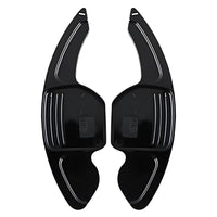 Extensions Palettes Aluminium Volant Audi B8 Noir - vue de face - Becquet Voiture