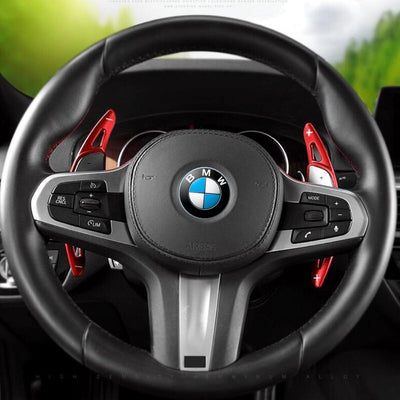 Extensions Palettes au Volant Aluminium BMW Série 5 G30 - vue rapprochée - Becquet Voiture