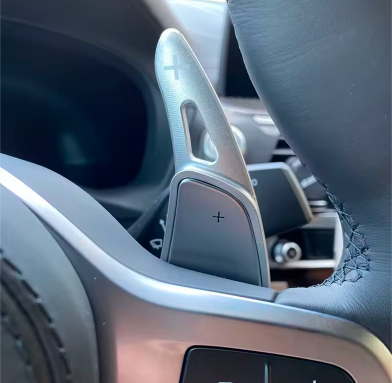 Extensions Palettes au Volant Aluminium BMW X4 G02 2018-2023 - vue arrière - Becquet Voiture