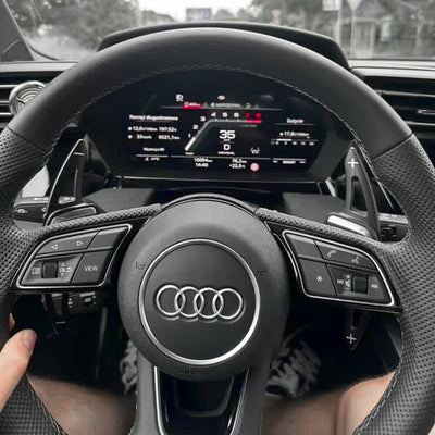 Extensions Palettes Audi Type D Aluminium - vue de profil - Becquet Voiture