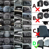 Extensions Palettes Audi Type D Aluminium - vue de trois-quarts - Becquet Voiture