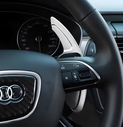 Extensions Palettes Volant Aluminium Performance Audi A6 S6 C7 - packshot studio - Becquet Voiture