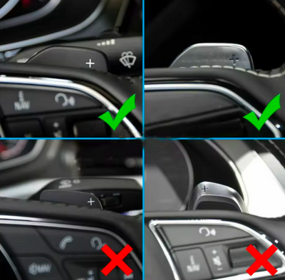 Extensions Palettes Volant Aluminium Performance Audi A6 S6 C7 - vue de profil 3 - Becquet Voiture