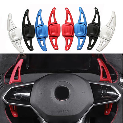 Extensions Palettes Volant Aluminium VW Golf 8 GTI R - en situation - Becquet Voiture