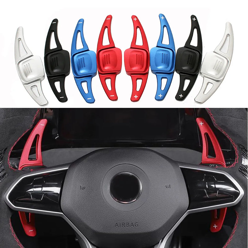 Extensions Palettes Volant Aluminium VW Golf 8 GTI R - en situation - Becquet Voiture