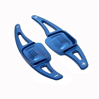 Extensions Palettes Volant Aluminium VW Golf 8 GTI R - vue de trois-quarts - Becquet Voiture
