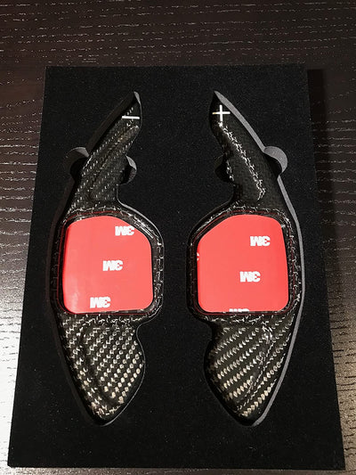 Extensions Palettes Volant Carbone Seat Ateca Leon FR 5F - vue de face - Becquet Voiture