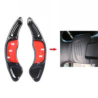Extensions Palettes Volant Carbone VW Golf 6 7 CC Scirocco - installé sur véhicule - Becquet Voiture