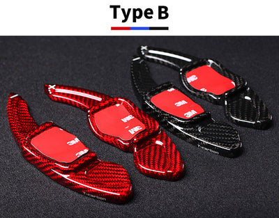 Extensions Palettes Volant Carbone VW Golf 6 7 CC Scirocco - vue arrière - Becquet Voiture