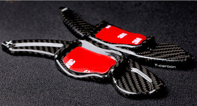 Extensions Palettes Volant Carbone VW Golf 6 7 CC Scirocco - vue de profil - Becquet Voiture