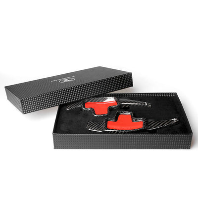 Extensions Palettes Volant Mercedes Classe A B C E Carbone - vue de profil - Becquet Voiture