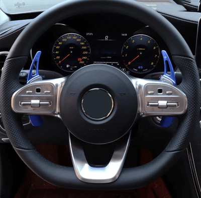 Extensions Palettes Volant Mercedes Classe C W205 Look AMG - vue de profil - Becquet Voiture