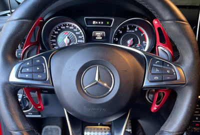 Extensions Palettes Volant Performance Mercedes Classe A W176 - vue rapprochée - Becquet Voiture