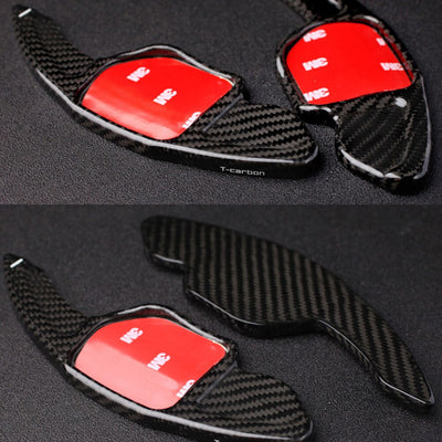 Extensions Palettes Volant SEAT Ibiza 6F 2015-2020 Carbone - installé sur véhicule - Becquet Voiture
