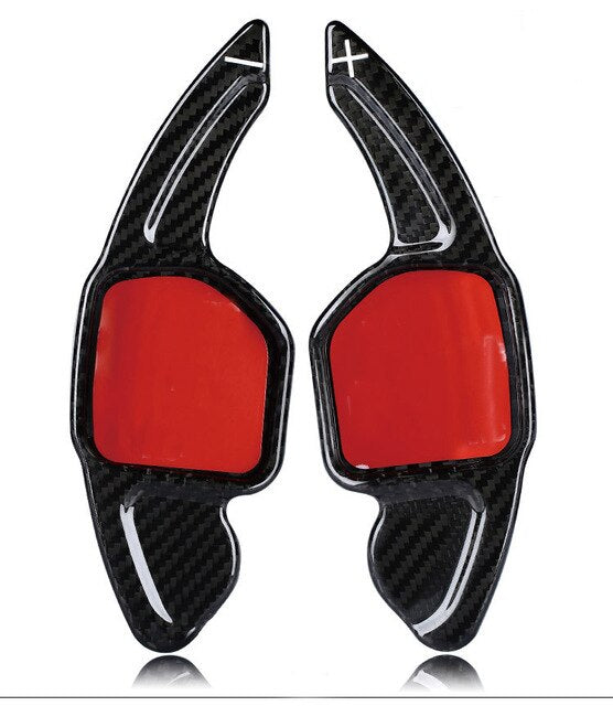 Extensions Palettes Volant SEAT Ibiza 6F 2015-2020 Carbone - vue de face - Becquet Voiture