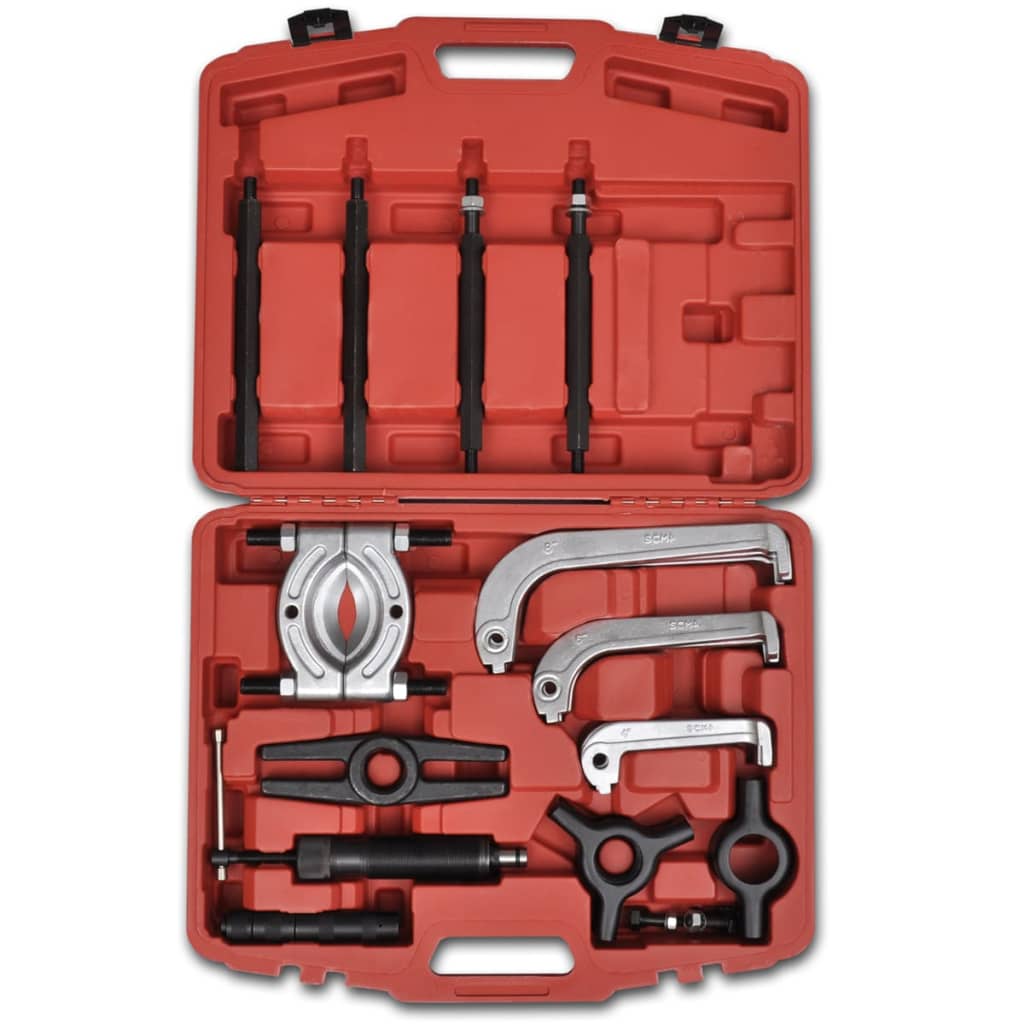 Extracteur Hydraulique 25 Pieces 10 Tonnes - vue de face - Becquet Voiture