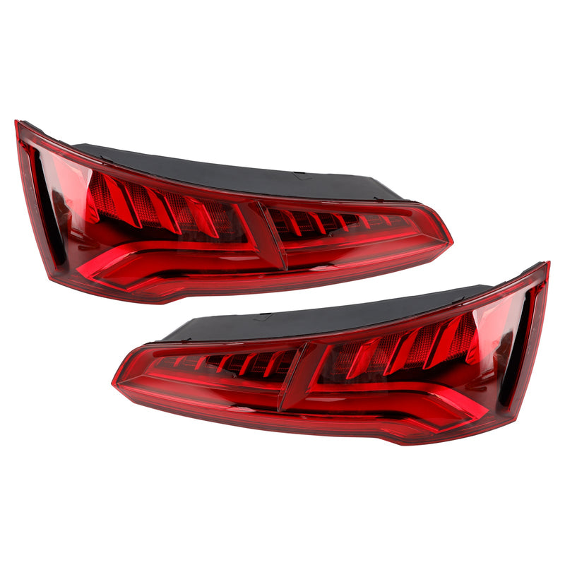 Left and right LED taillights Audi Q5 MK2 2017-2020 - fitting detail - Becquet Voiture