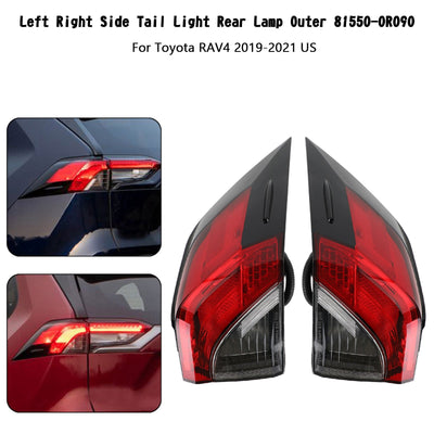 Feu Arrière Latéral Gauche + Droit Toyota RAV4 2019-2021 81560-0R090 - vue de face 3 - Becquet Voiture