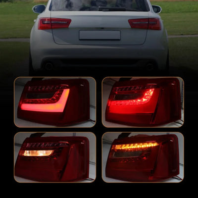 Feu Arriere LED Audi A6 C7 Berline 2010-2016 - vue de profil - Becquet Voiture