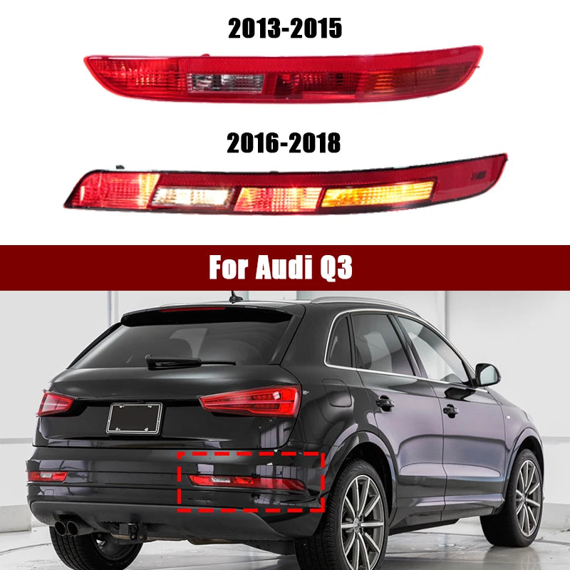 Feu Arrière LED Audi Q3 2013-2018 Rouge - vue de face - Becquet Voiture