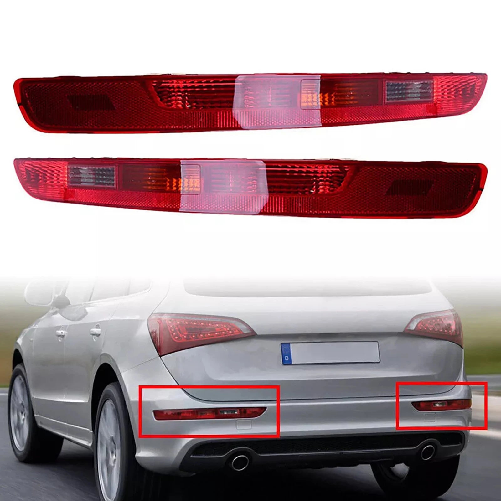 Feu Arriere LED Audi Q5 2009-2015 Pare-Chocs Recul - vue de face - Becquet Voiture