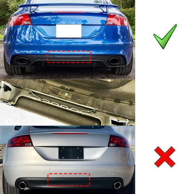 Feu Arriere LED Audi TT 8J Pare-Chocs Antibrouillard - vue de profil - Becquet Voiture