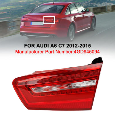 Feu Arrière LED Intérieur Droit Audi A6 C7 2012-2015 - vue de profil - Becquet Voiture