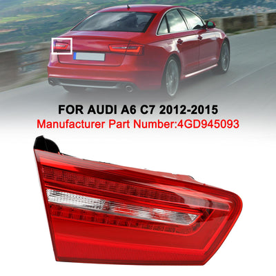 Feu Arrière LED Intérieur Gauche Audi A6 C7 2012-2015 - vue de profil - Becquet Voiture