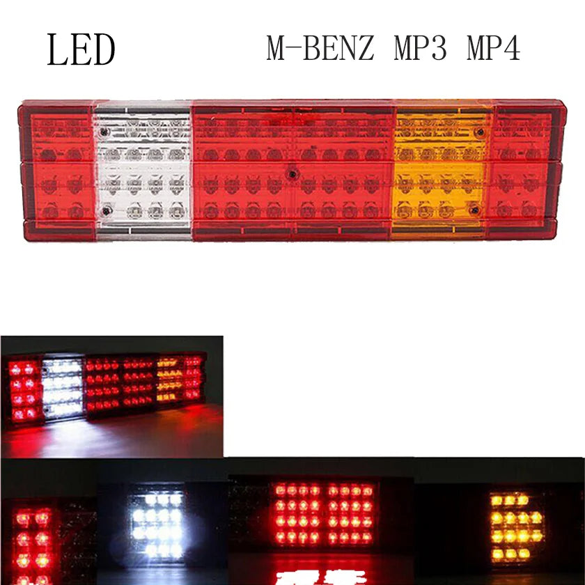 Feu Arrière LED Mercedes Actros Camion MP1 MP2 MP3 MP4 24V - vue de face - Becquet Voiture