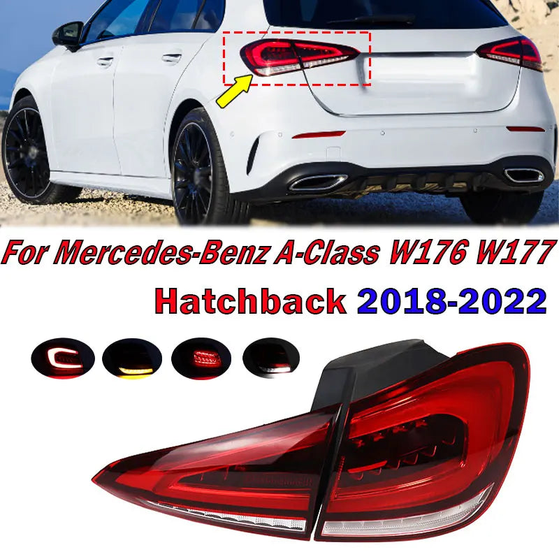 Feu Arrière LED Mercedes Classe A W176 W177 2018-2022 - vue de face - Becquet Voiture