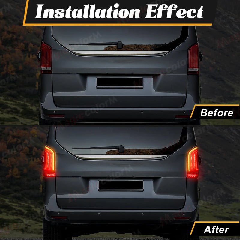 Rear Light Mercedes Vito V-Class W447 V220D V250 V260 V300 - studio packshot - Becquet Voiture