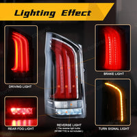 Rear Light Mercedes Vito V-Class W447 V220D V250 V260 V300 - side view - Becquet Voiture