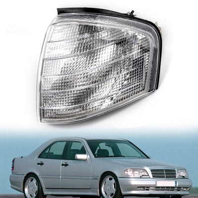 Feu d'angle gauche clignotant Mercedes Classe C W202 1994-2000 - vue de profil - Becquet Voiture