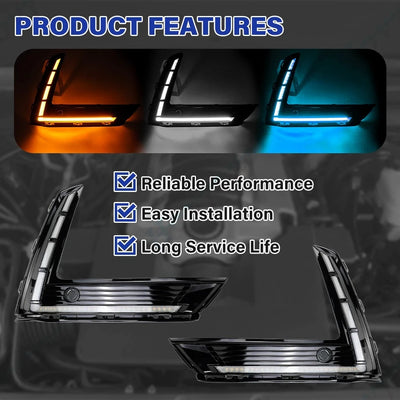 Feu Jour LED Honda CR-V 2023-2025 Pare-Chocs DRL - installé sur véhicule - Becquet Voiture