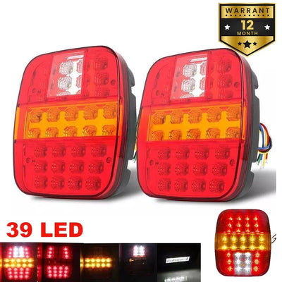 Feu LED Multifonction Plaque Immatriculation 12V 24V Remorque - vue de face - Becquet Voiture