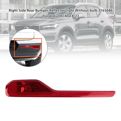 Feu Réflecteur Pare-Chocs Arrière Droit Volvo XC40 2018-2023 Sans Ampoule 3165686 - installé sur véhicule - Becquet Voiture