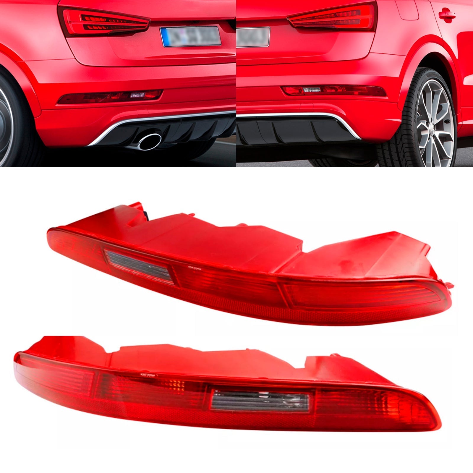 Feu Stop Arrière Gauche et Droit pour Audi Q3 2012-2015 - vue de face - Becquet Voiture