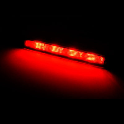 Feu Stop Arrière Haut LED Noir 12V Pour Citroën C1 Peugeot 107 - installé sur véhicule - Becquet Voiture