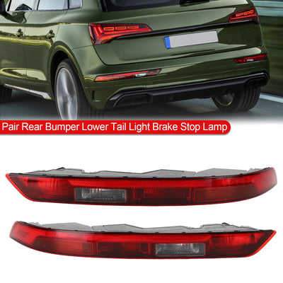 Feu Stop Arrière Inférieur Pare-chocs Audi Q5 US 2018-2021 - vue de trois-quarts - Becquet Voiture