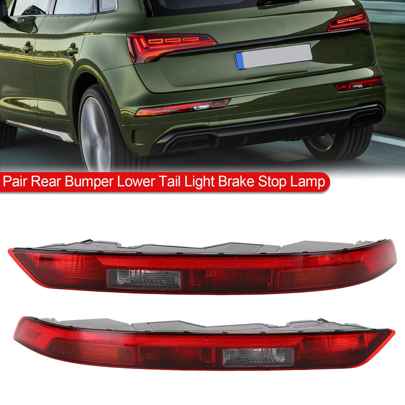 Feu Stop Arrière Inférieur Pare-chocs Audi Q5 US 2018-2021 - vue de trois-quarts - Becquet Voiture