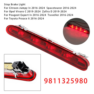 Feu Stop Arrière LED 9811325980 Pour Citroën Jumpy Peugeot Expert Rouge - vue de profil - Becquet Voiture